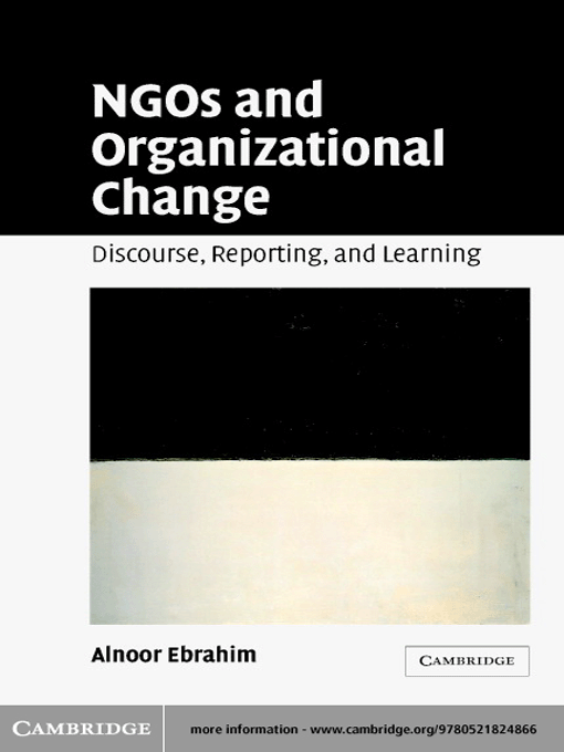 Title details for NGOs and Organizational Change by Alnoor Ebrahim - Available